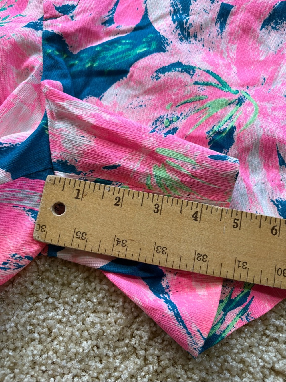 NWT Lilly Pulitzer Callahan Short Womens Size 16 Tidal Wave Pans Garden Pink - Picture 6 of 9
